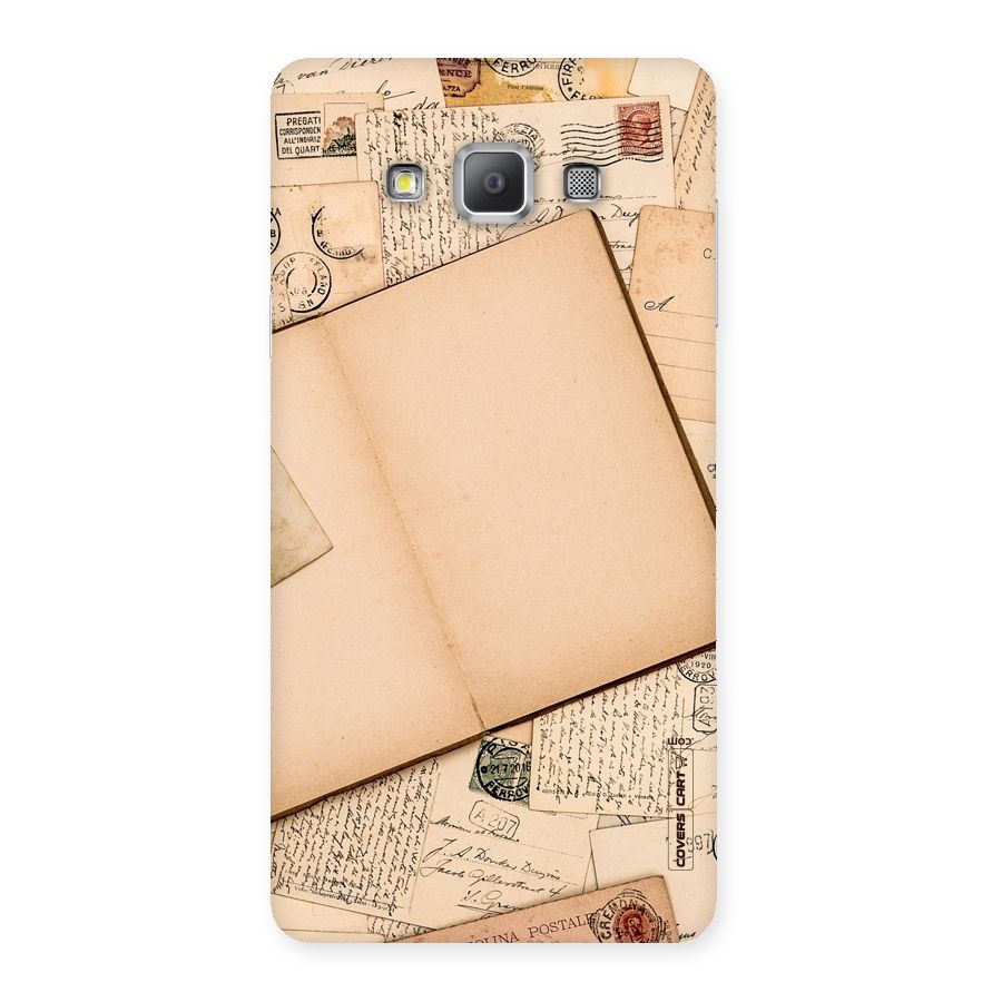 Vintage Journal Back Case for Galaxy A7