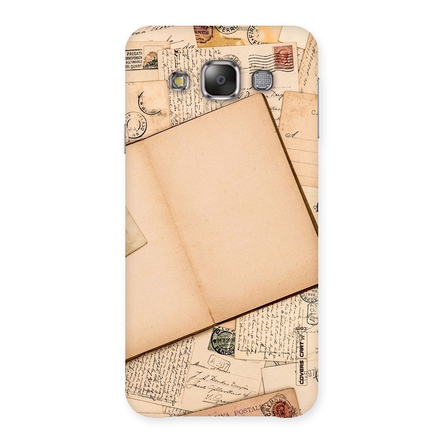 Vintage Journal Back Case for Galaxy E7