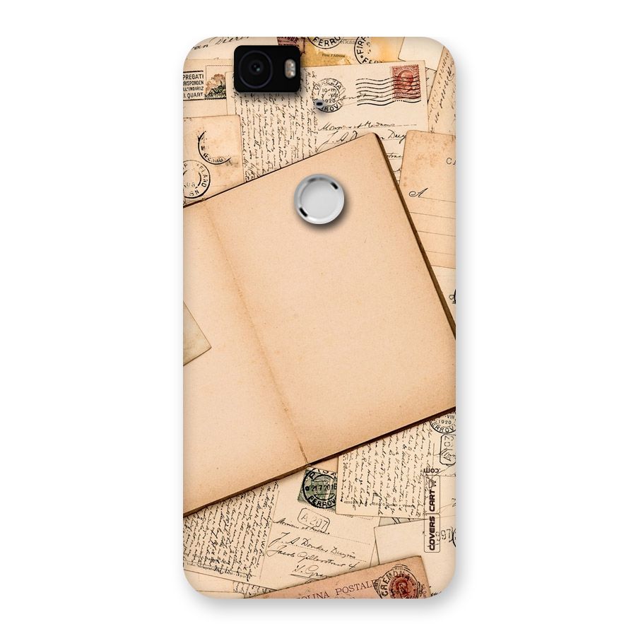 Vintage Journal Back Case for Google Nexus-6P
