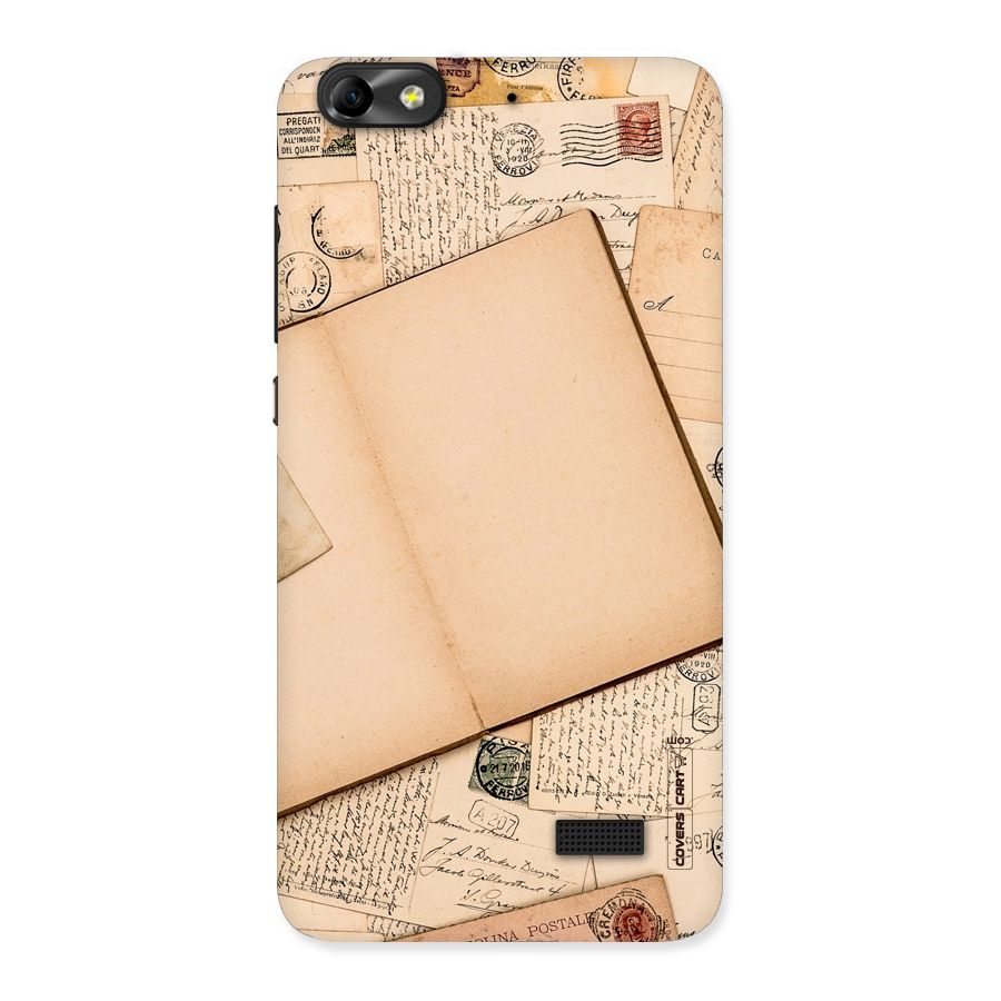 Vintage Journal Back Case for Honor 4C