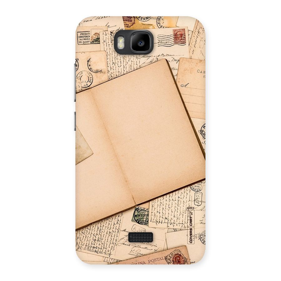 Vintage Journal Back Case for Honor Bee