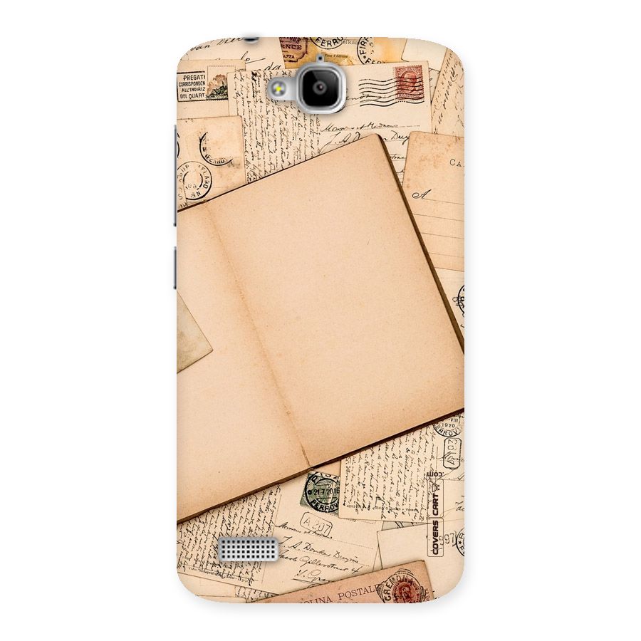 Vintage Journal Back Case for Honor Holly