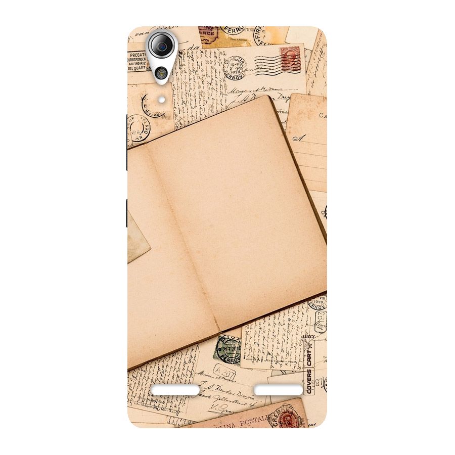 Vintage Journal Back Case for Lenovo A6000 Plus
