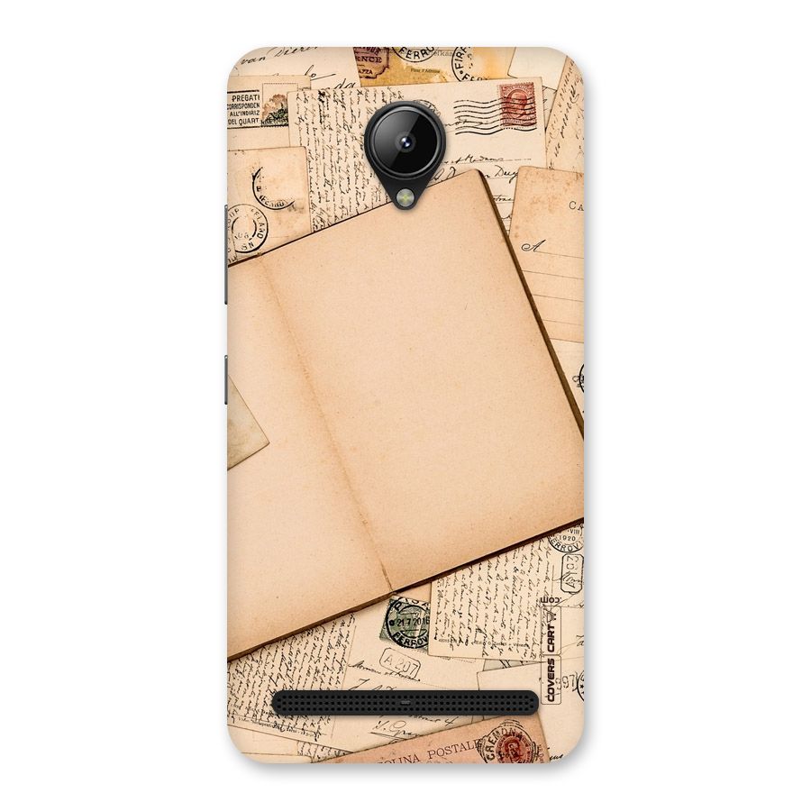 Vintage Journal Back Case for Lenovo C2