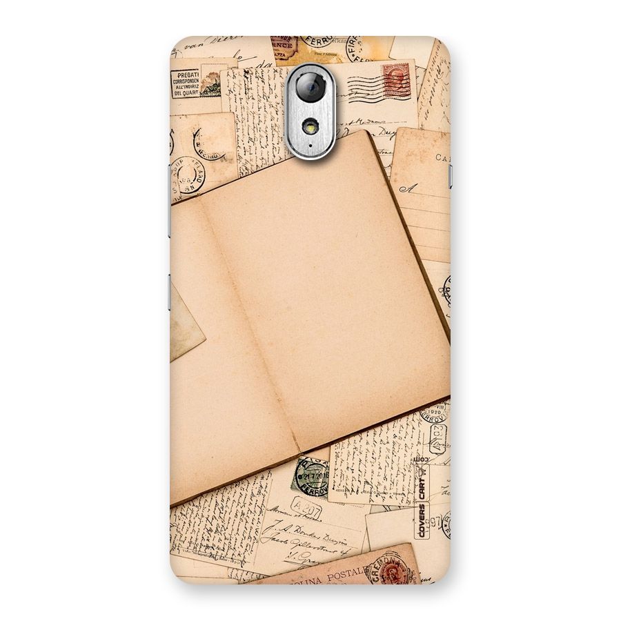 Vintage Journal Back Case for Lenovo Vibe P1M