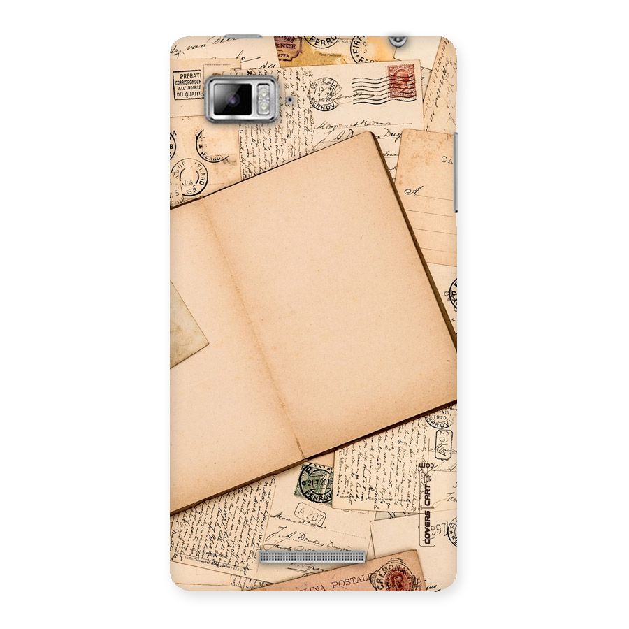 Vintage Journal Back Case for Lenovo Vibe Z K910