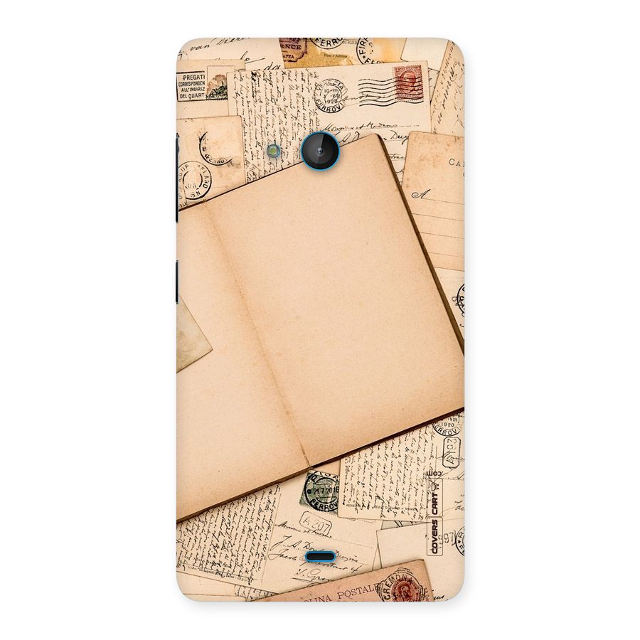Vintage Journal Back Case for Lumia 540