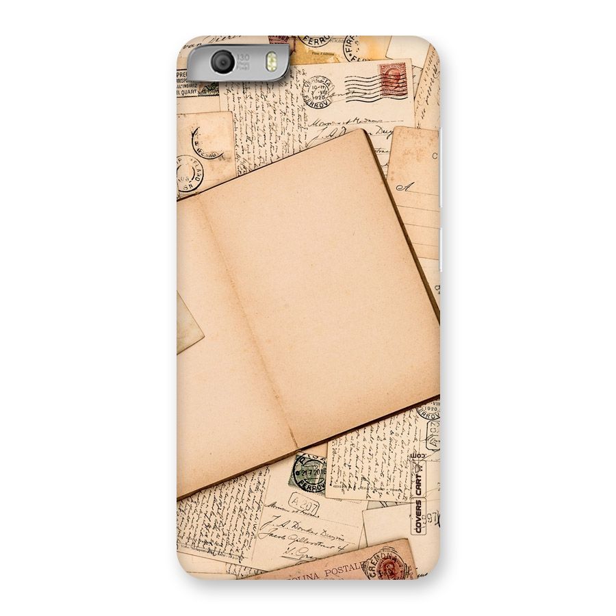 Vintage Journal Back Case for Micromax Canvas Knight 2