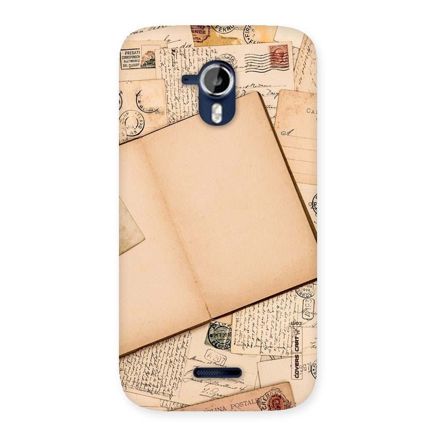 Vintage Journal Back Case for Micromax Canvas Magnus A117