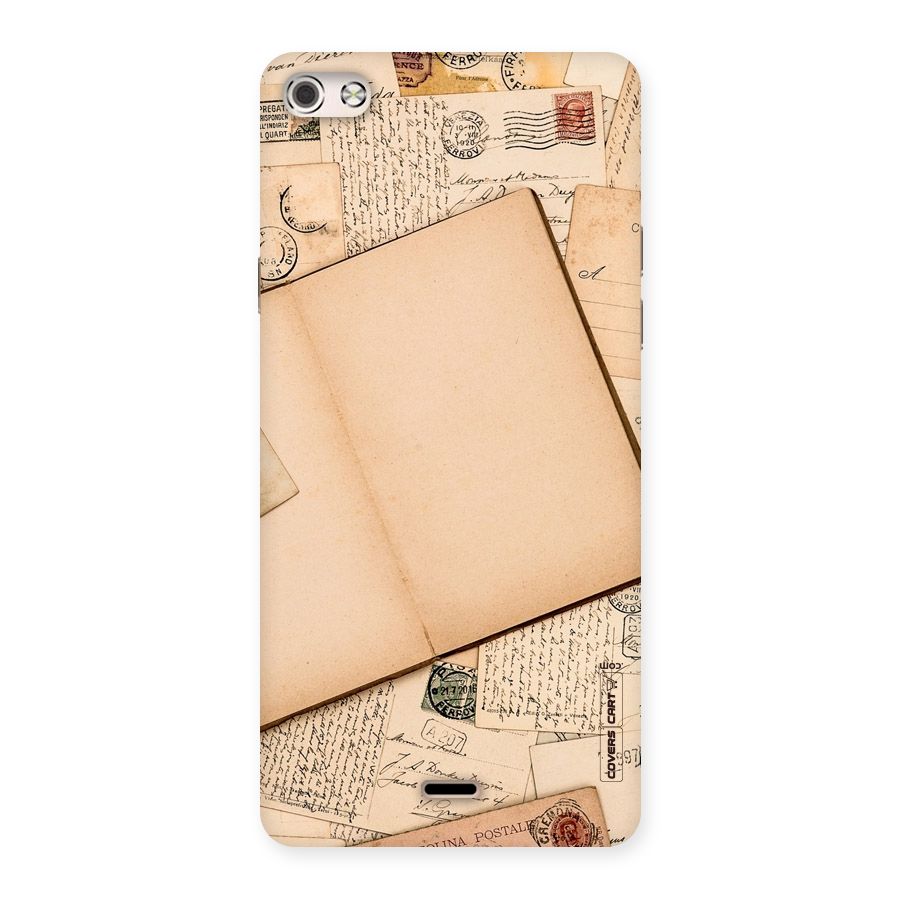 Vintage Journal Back Case for Micromax Canvas Silver 5