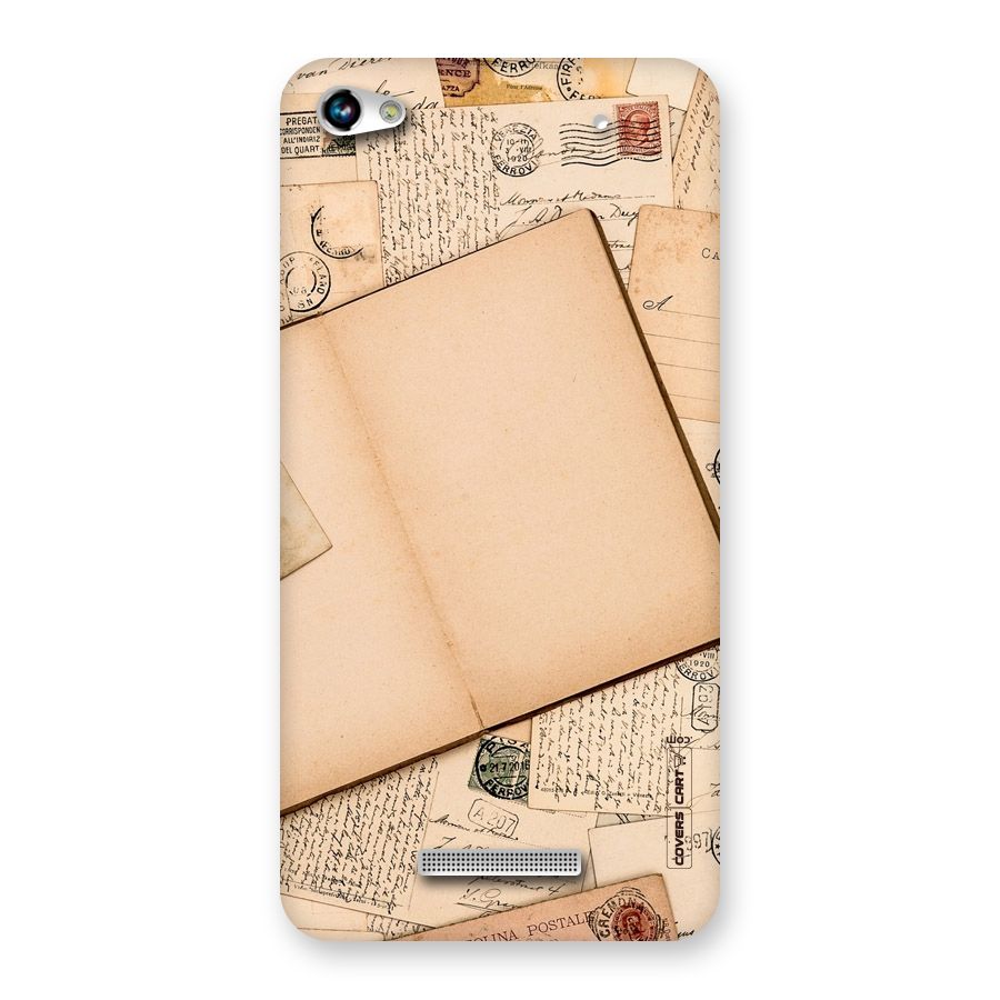 Vintage Journal Back Case for Micromax Hue 2