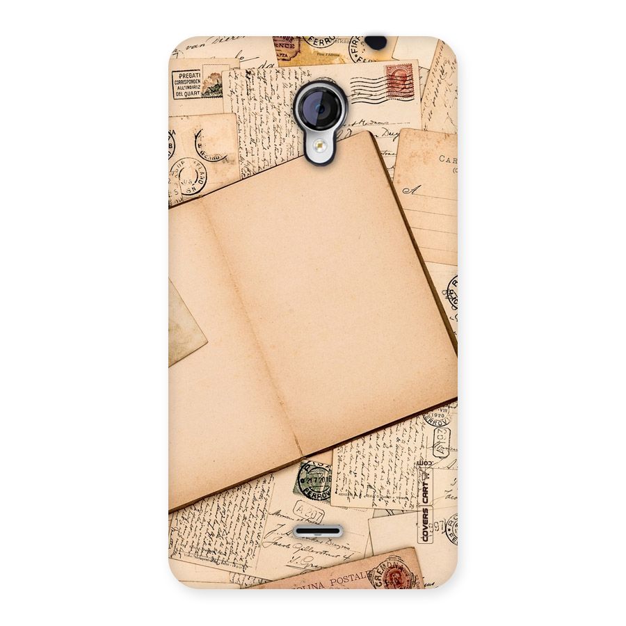Vintage Journal Back Case for Micromax Unite 2 A106