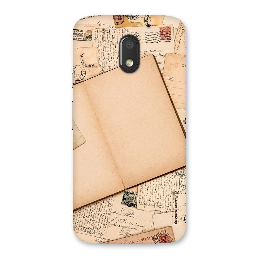 Vintage Journal Back Case for Moto E3 Power