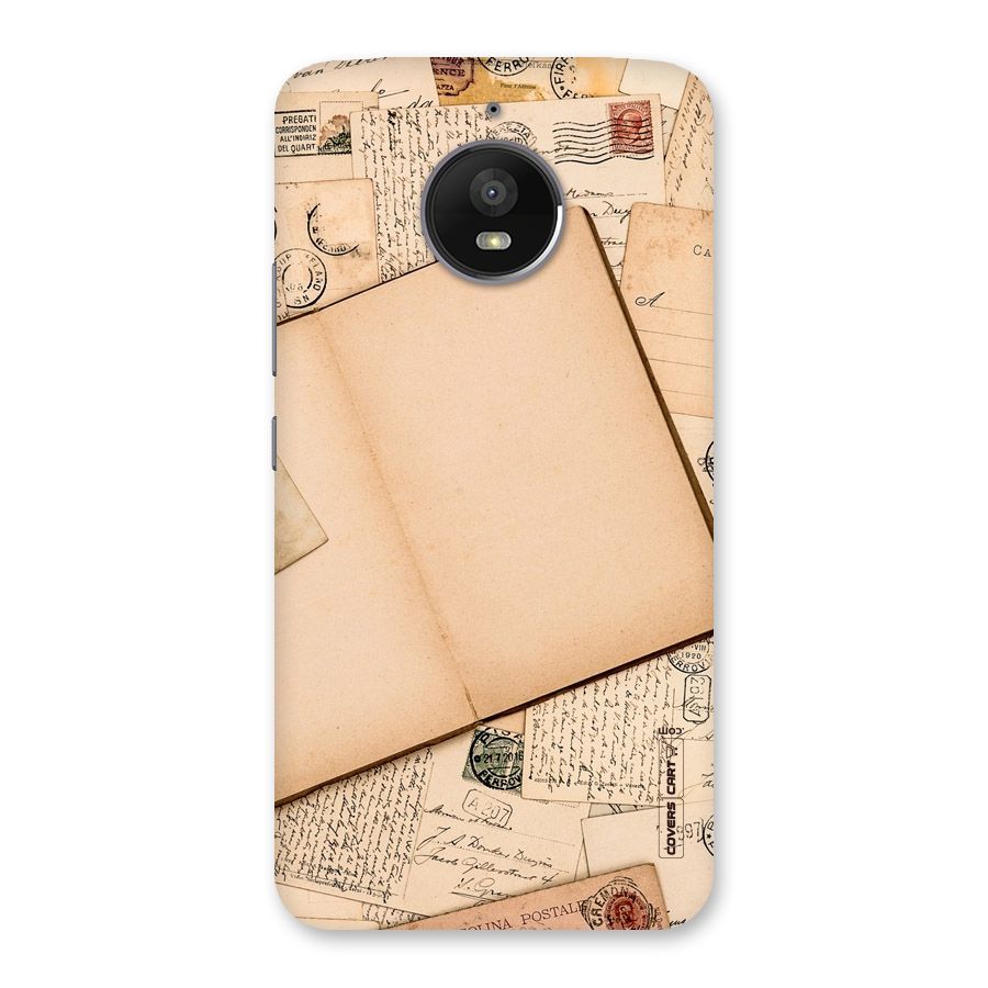 Vintage Journal Back Case for Moto E4 Plus