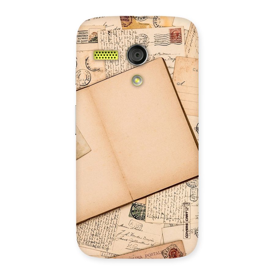 Vintage Journal Back Case for Moto G