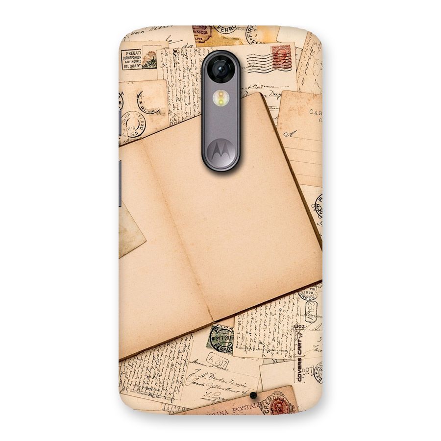 Vintage Journal Back Case for Moto X Force