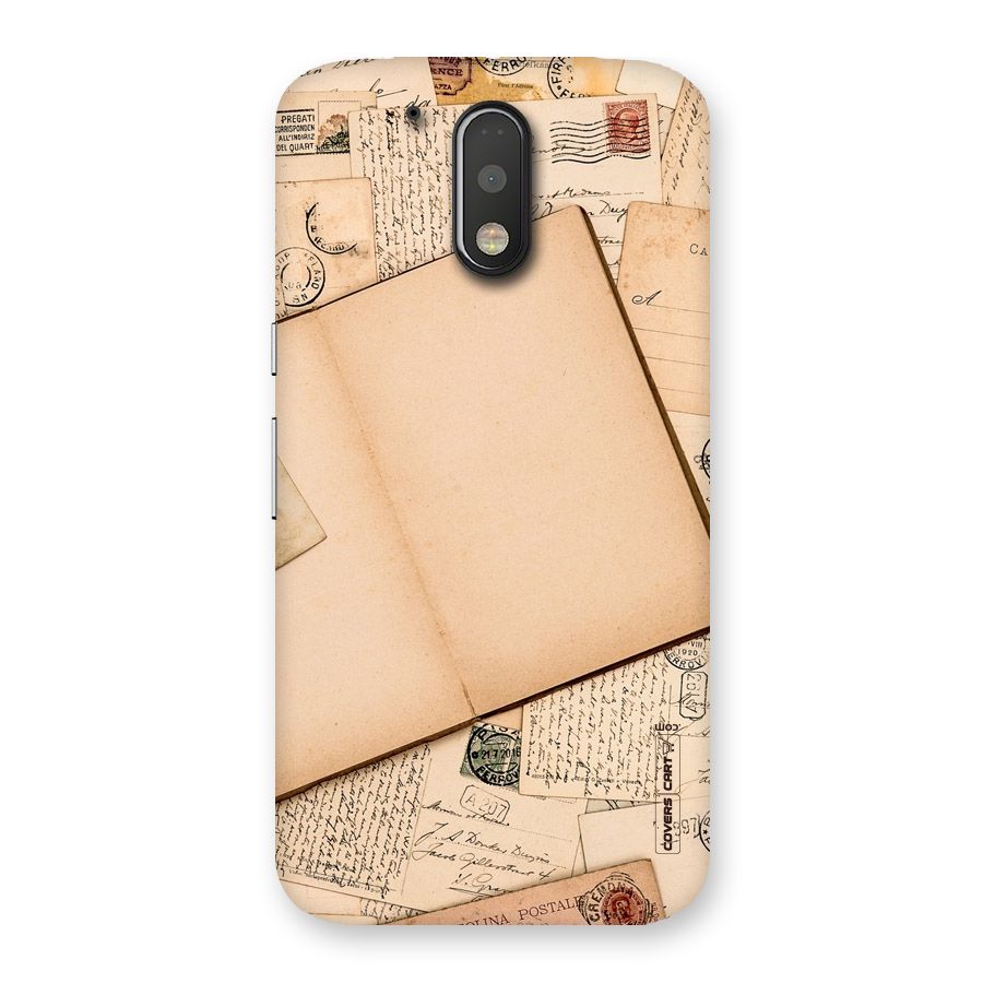 Vintage Journal Back Case for Motorola Moto G4