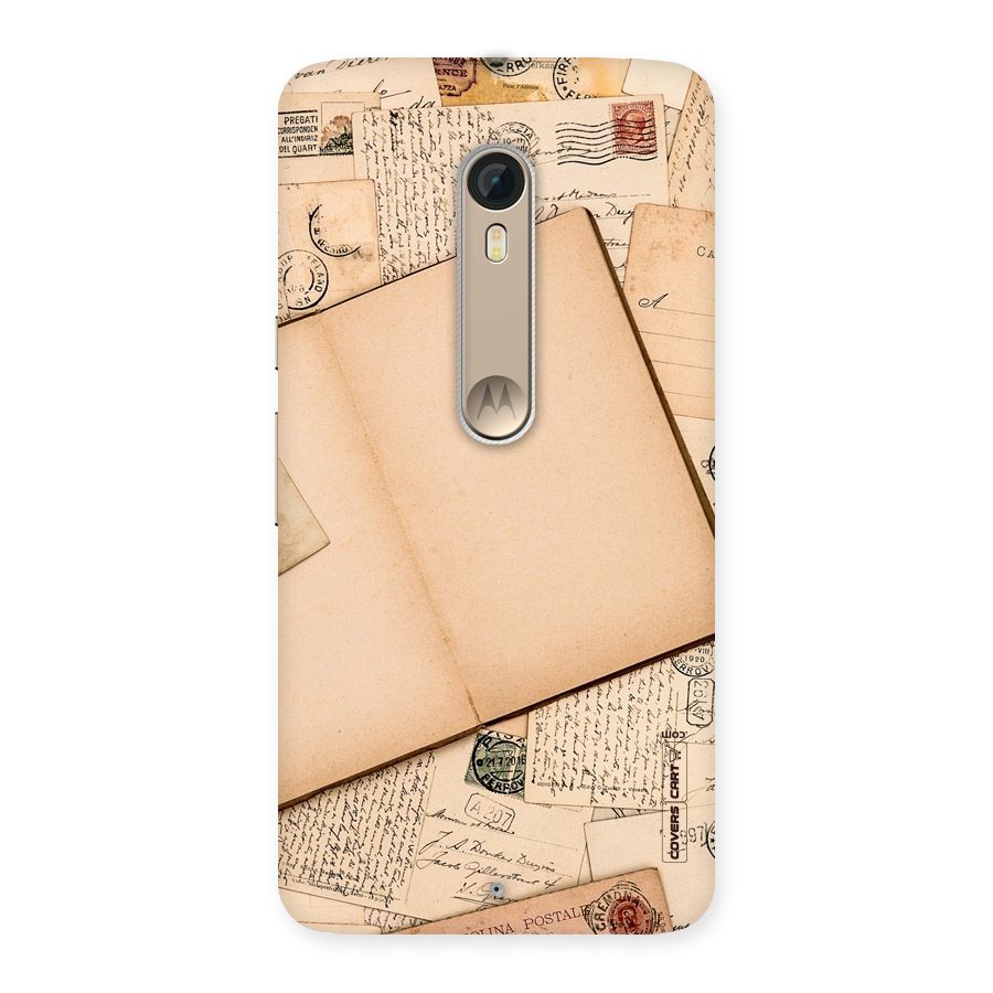 Vintage Journal Back Case for Motorola Moto X Style