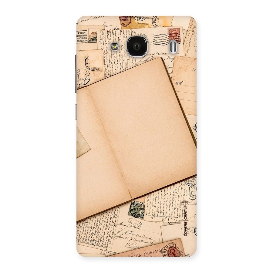 Vintage Journal Back Case for Redmi 2 Prime