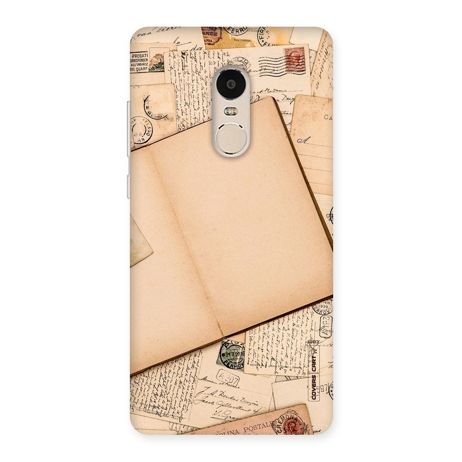 Vintage Journal Back Case for Xiaomi Redmi Note 4