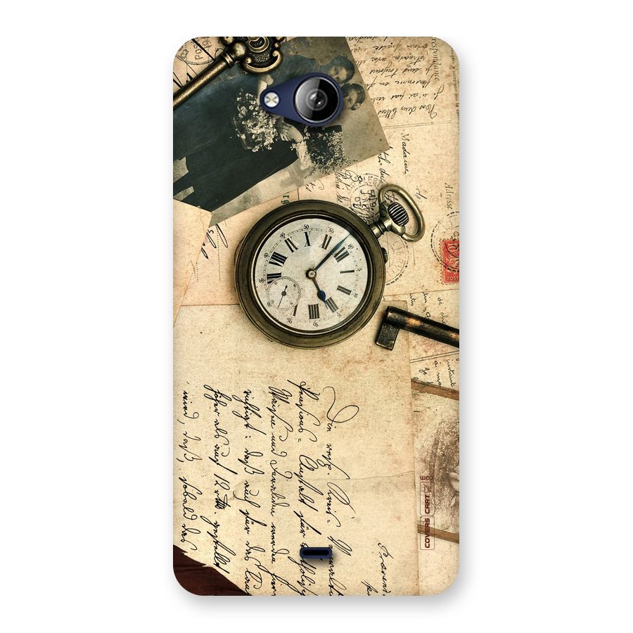 Vintage Key And Compass Back Case for Canvas Play Q355