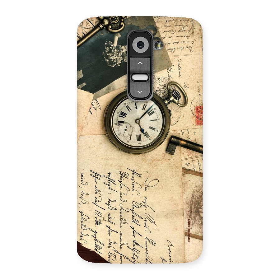 Vintage Key And Compass Back Case for LG G2