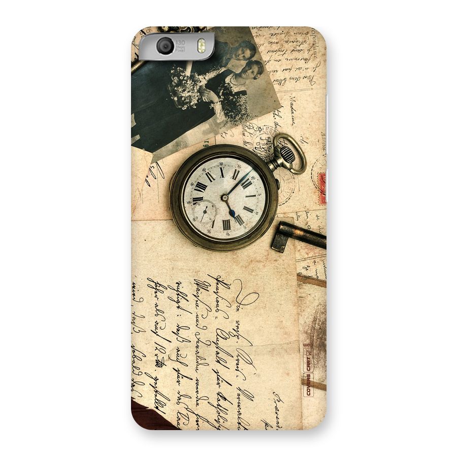 Vintage Key And Compass Back Case for Micromax Canvas Knight 2