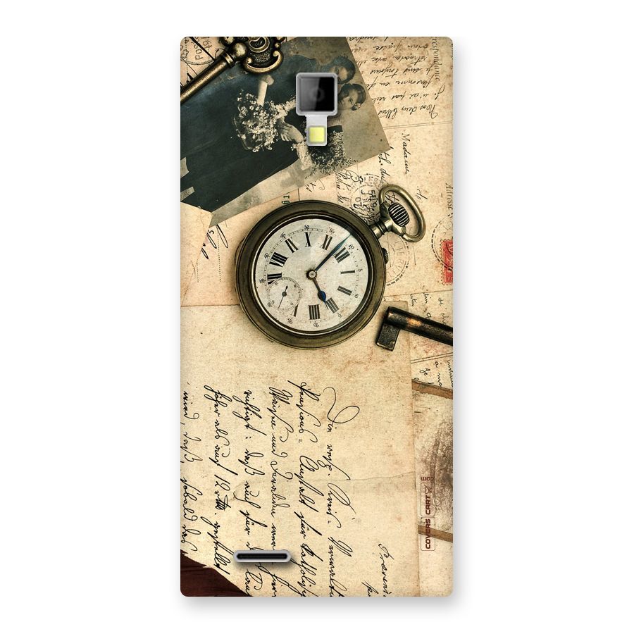 Vintage Key And Compass Back Case for Micromax Canvas Xpress A99