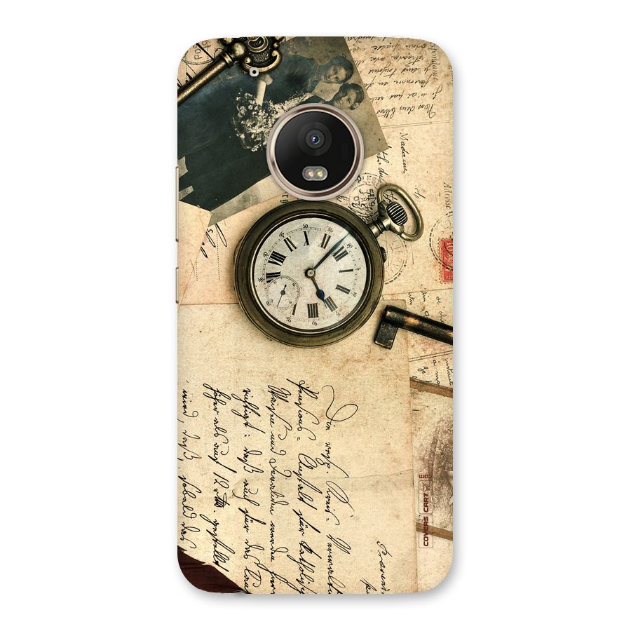Vintage Key And Compass Back Case for Moto G5 Plus
