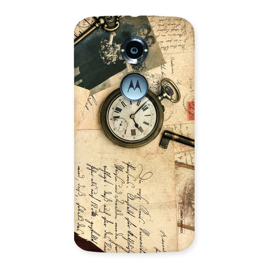 Vintage Key And Compass Back Case for Moto X 2nd Gen
