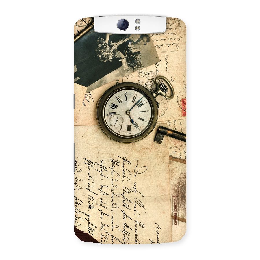 Vintage Key And Compass Back Case for Oppo N1