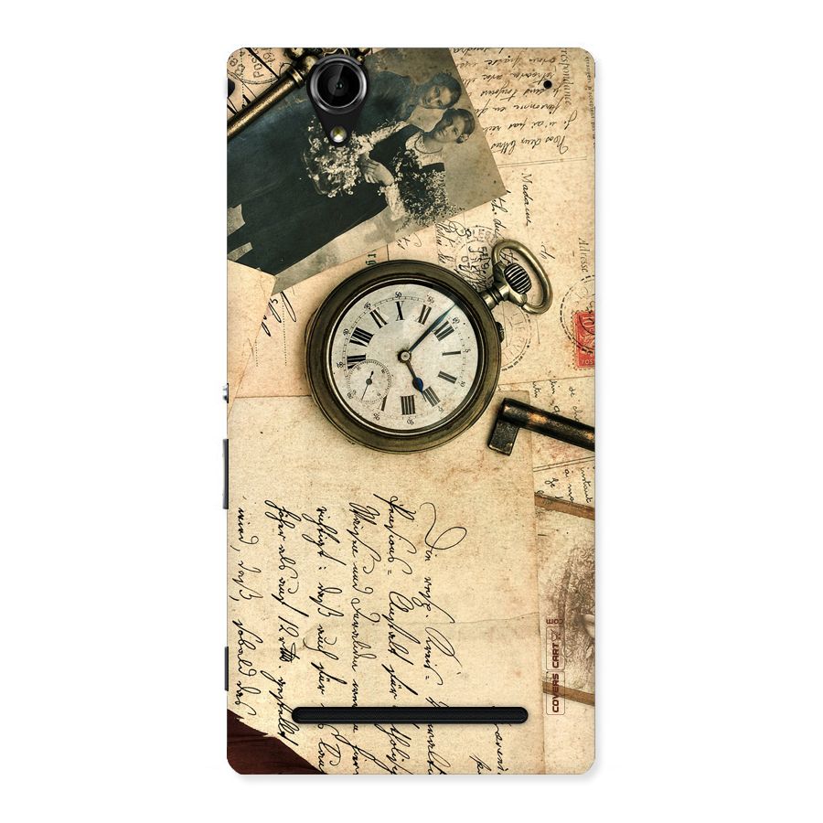 Vintage Key And Compass Back Case for Sony Xperia T2