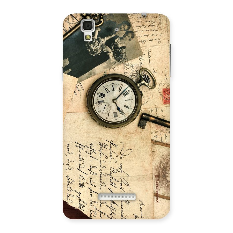 Vintage Key And Compass Back Case for YU Yureka Plus