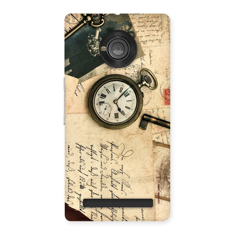 Vintage Key And Compass Back Case for Yu Yunique