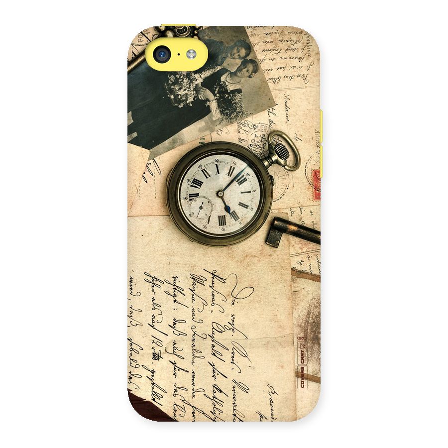 Vintage Key And Compass Back Case for iPhone 5C