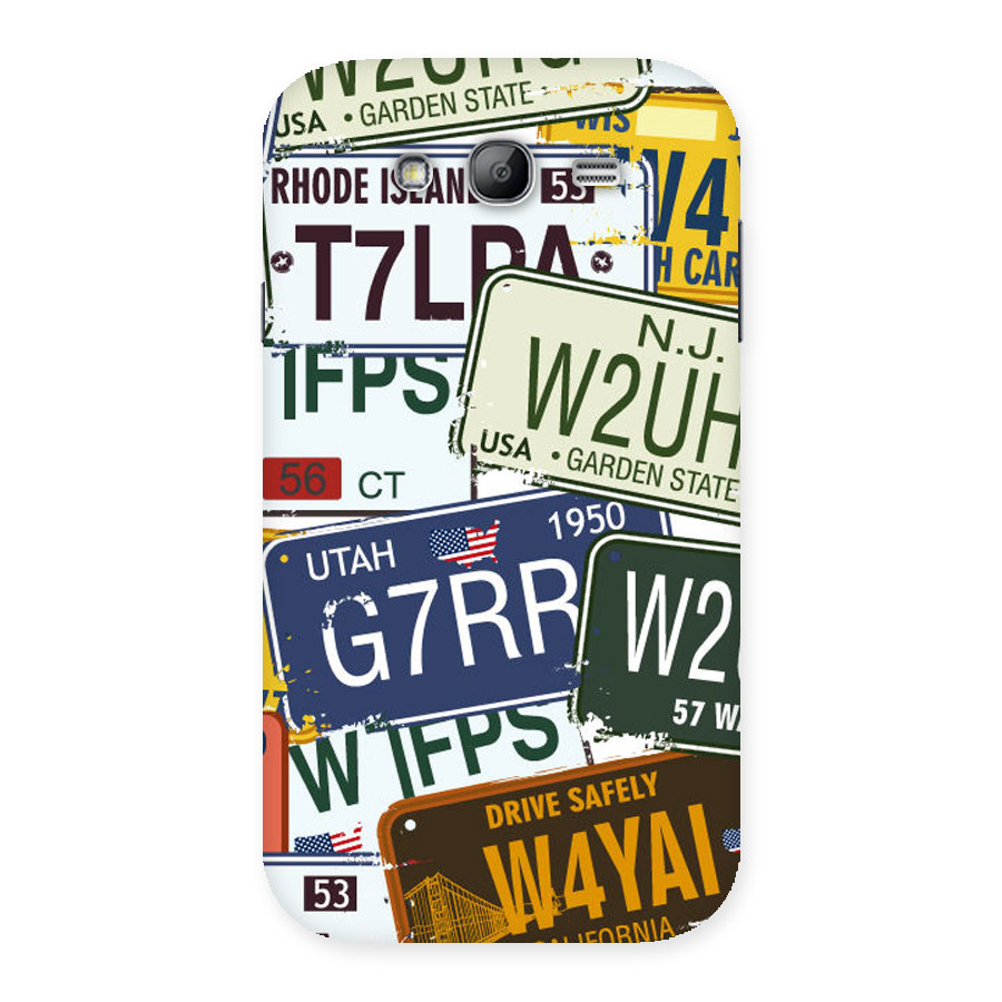 Vintage License Plates Back Case for Galaxy Grand