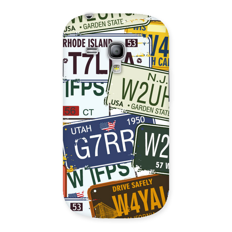 Vintage License Plates Back Case for Galaxy S3 Mini