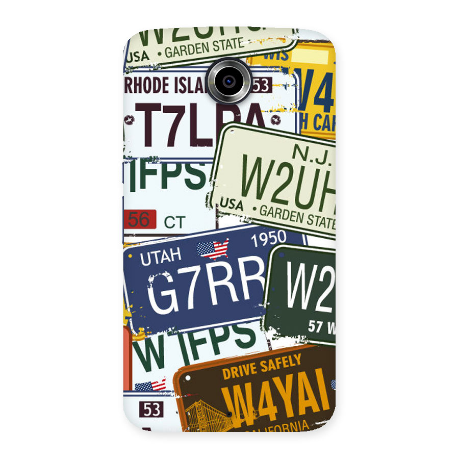 Vintage License Plates Back Case for Nexus 6