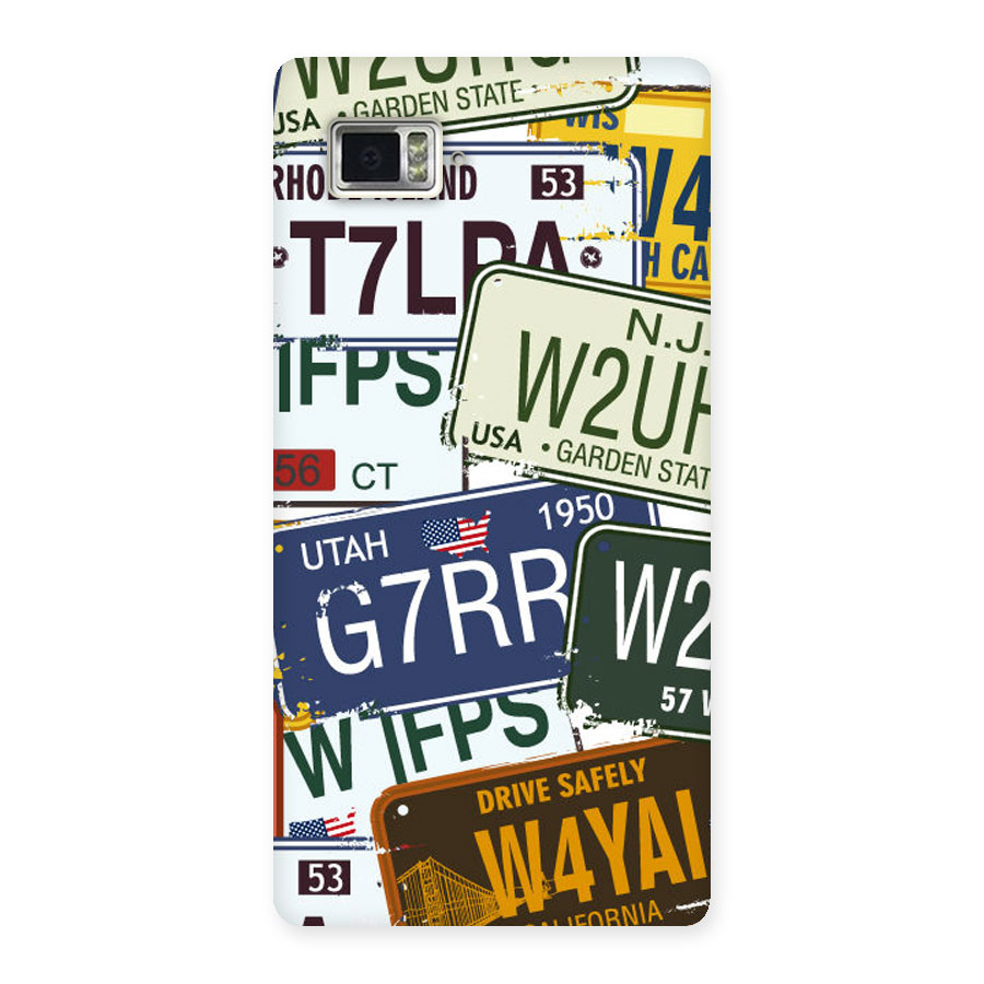 Vintage License Plates Back Case for Vibe Z2 Pro K920