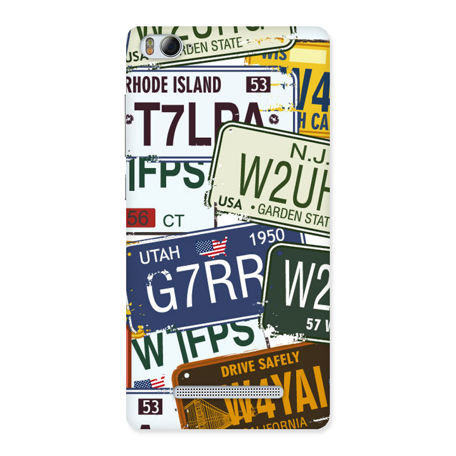 Vintage License Plates Back Case for Xiaomi Mi4i