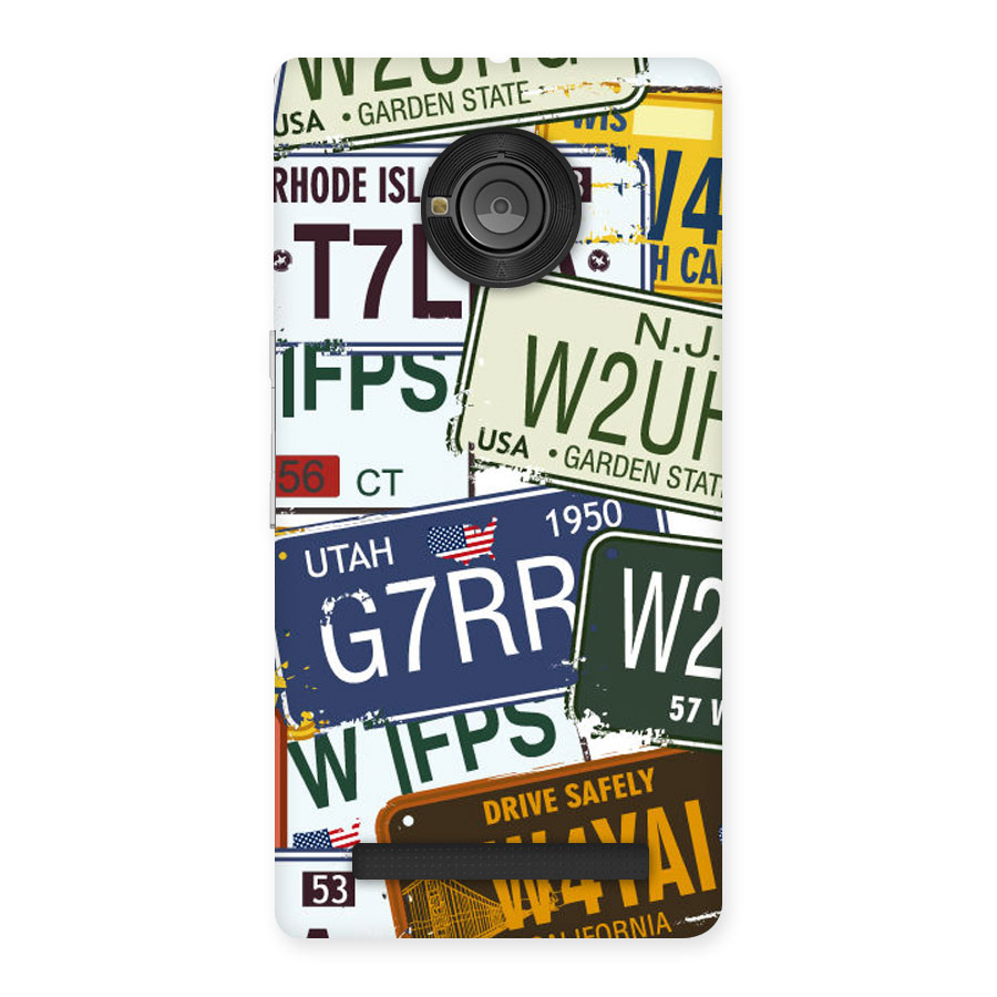Vintage License Plates Back Case for Yu Yuphoria