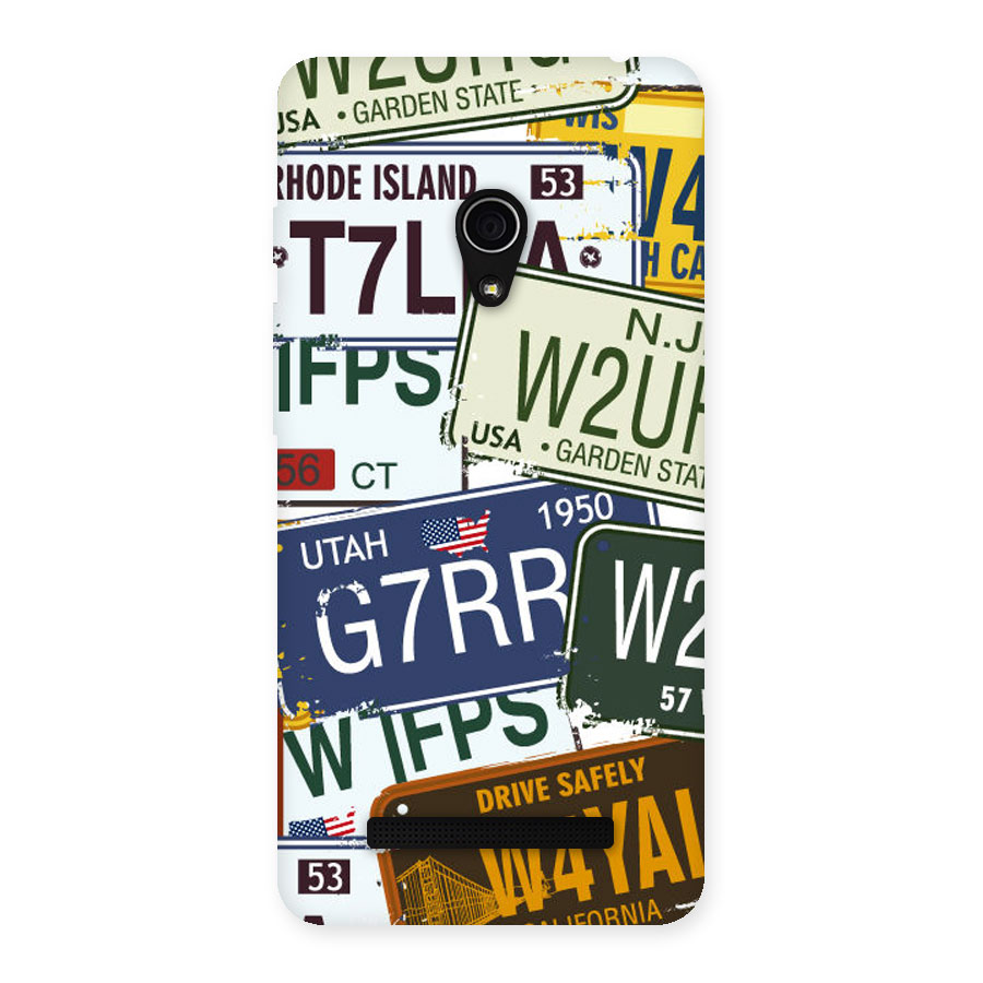 Vintage License Plates Back Case for Zenfone 5