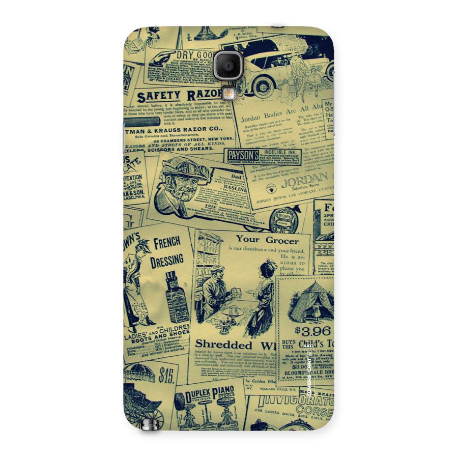 Vintage Newspaper Cutouts Back Case for Galaxy Note 3 Neo