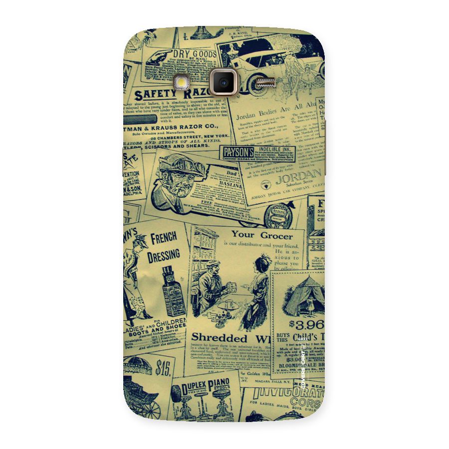 Vintage Newspaper Cutouts Back Case for Samsung Galaxy Grand 2