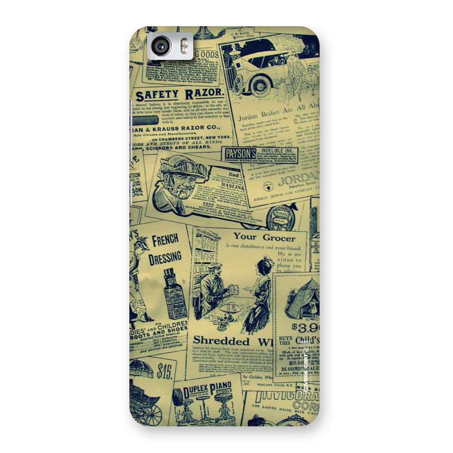 Vintage Newspaper Cutouts Back Case for Xiaomi Redmi Mi5