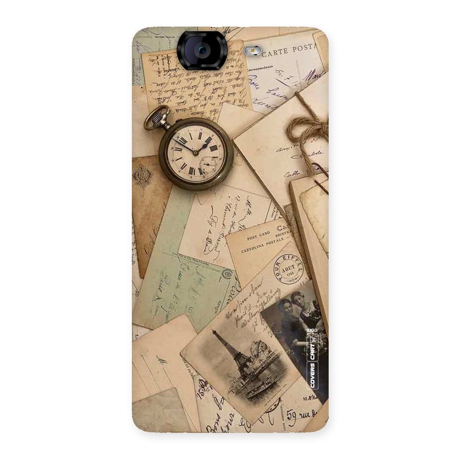 Vintage Postcards Back Case for Canvas Knight A350