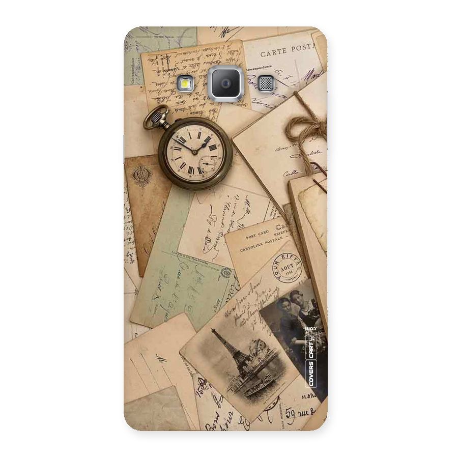 Vintage Postcards Back Case for Galaxy A7