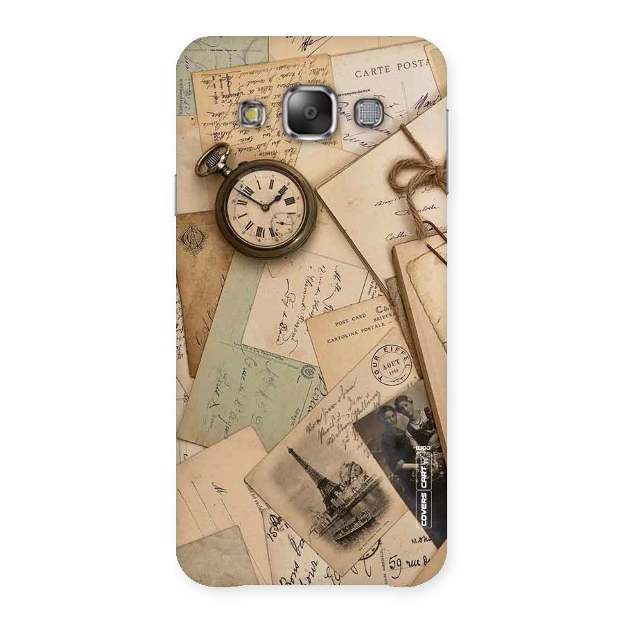 Vintage Postcards Back Case for Galaxy E7
