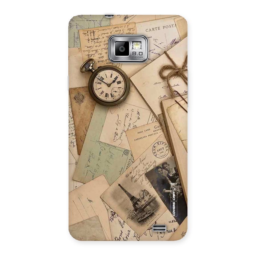 Vintage Postcards Back Case for Galaxy S2