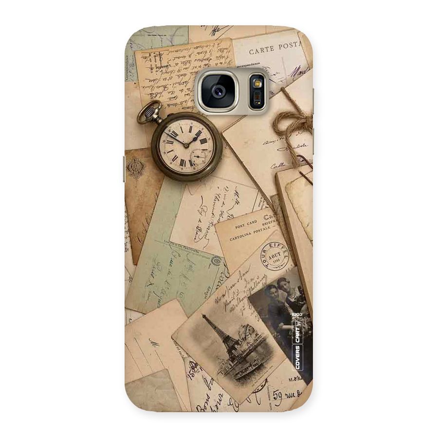 Vintage Postcards Back Case for Galaxy S7